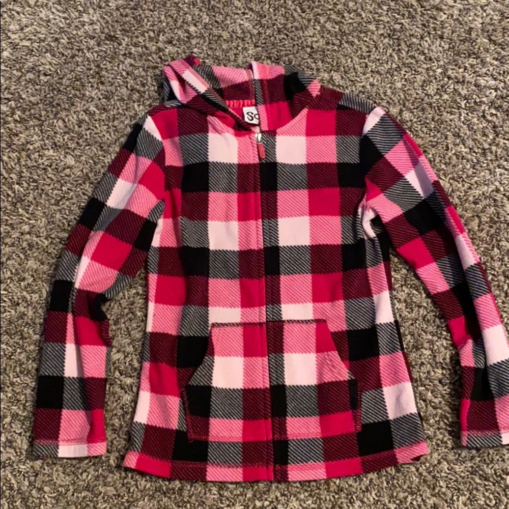 Girls fleece zip up hoodie